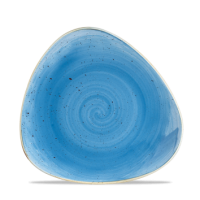 Stonecast Cornflower Blue Triangle Plate
